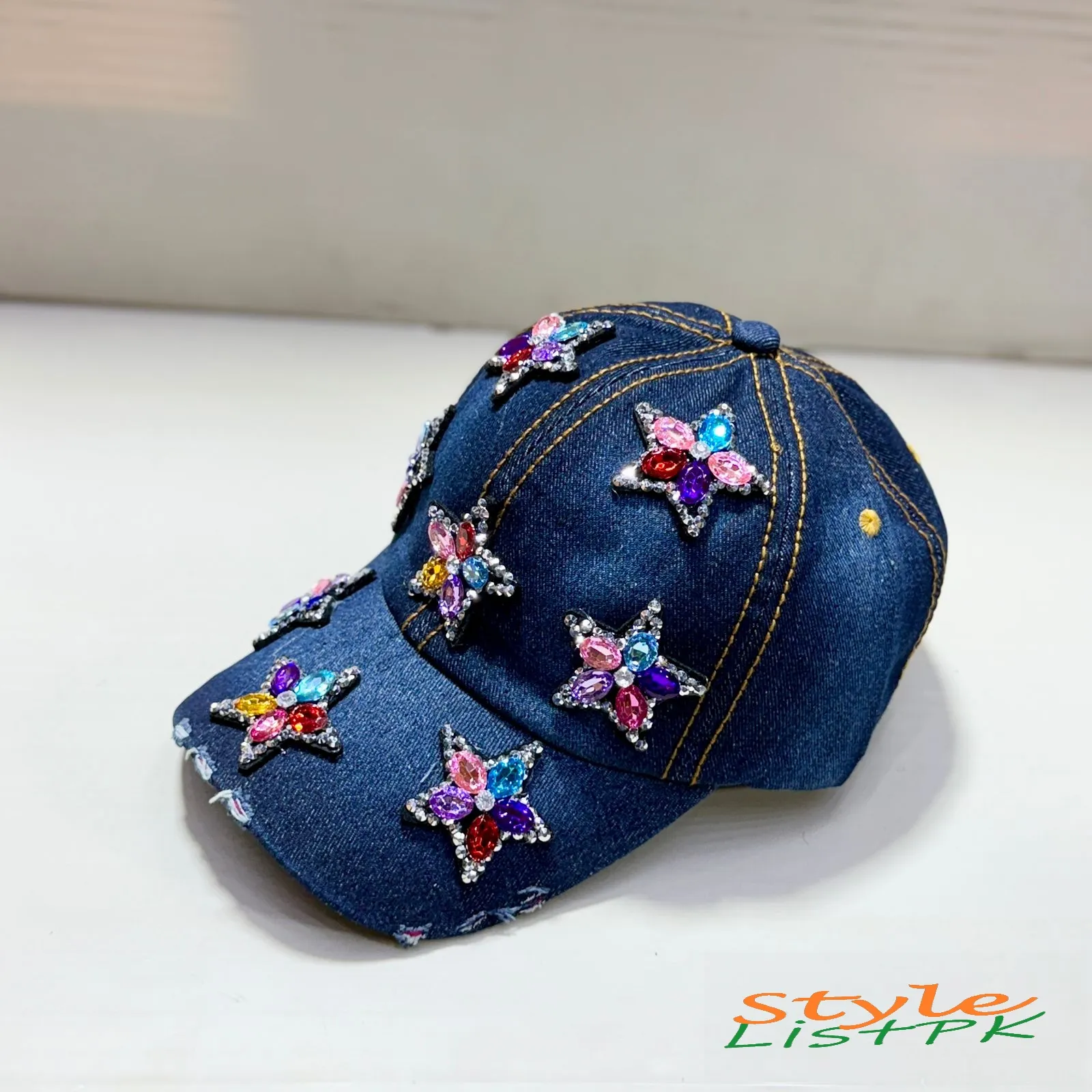 Best Price Denim Fancy Caps