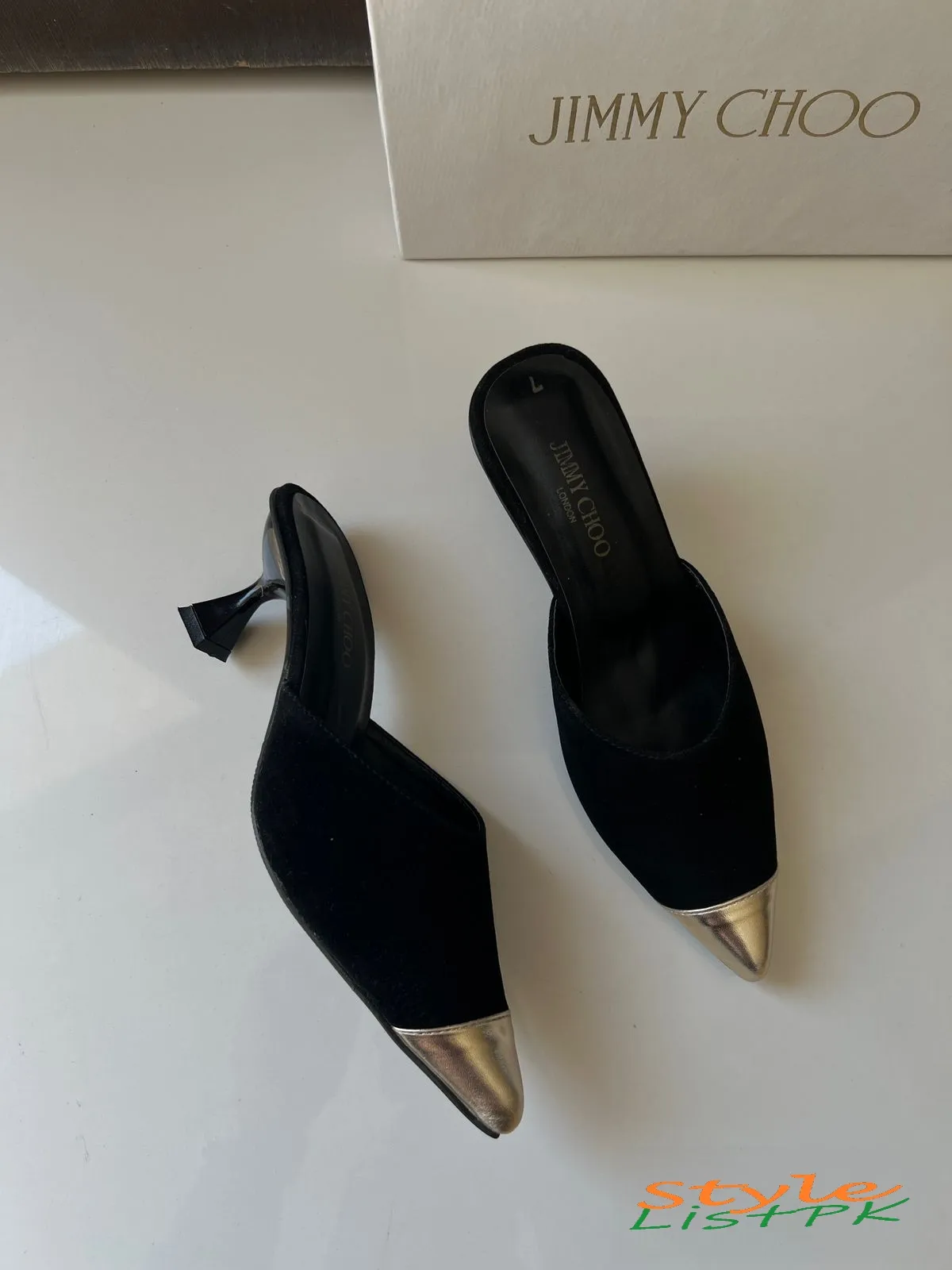 Best Price JIMMY CHOO Black Gold Heels