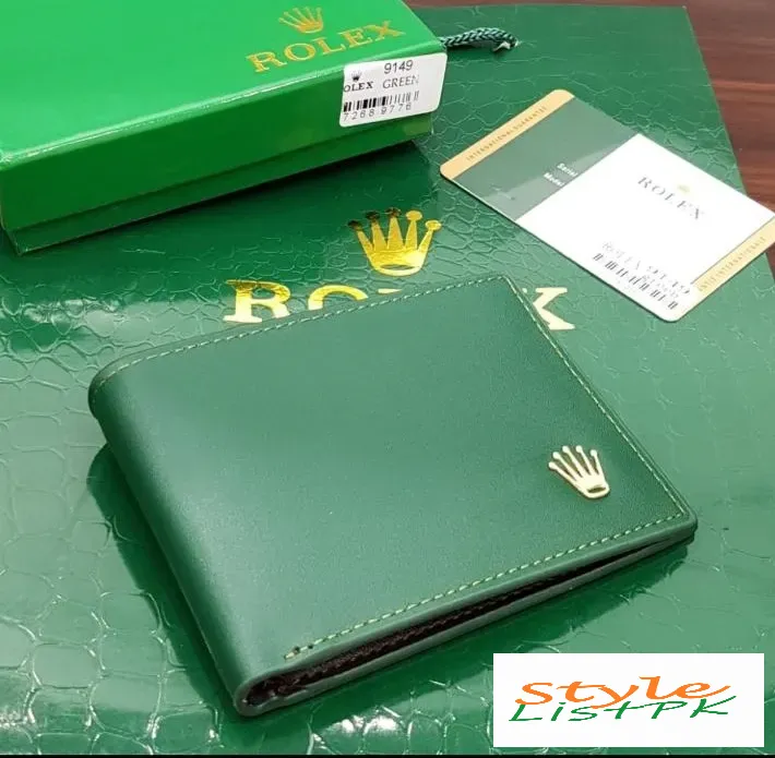 Best Price Rolex Men Soft Leather Wallet