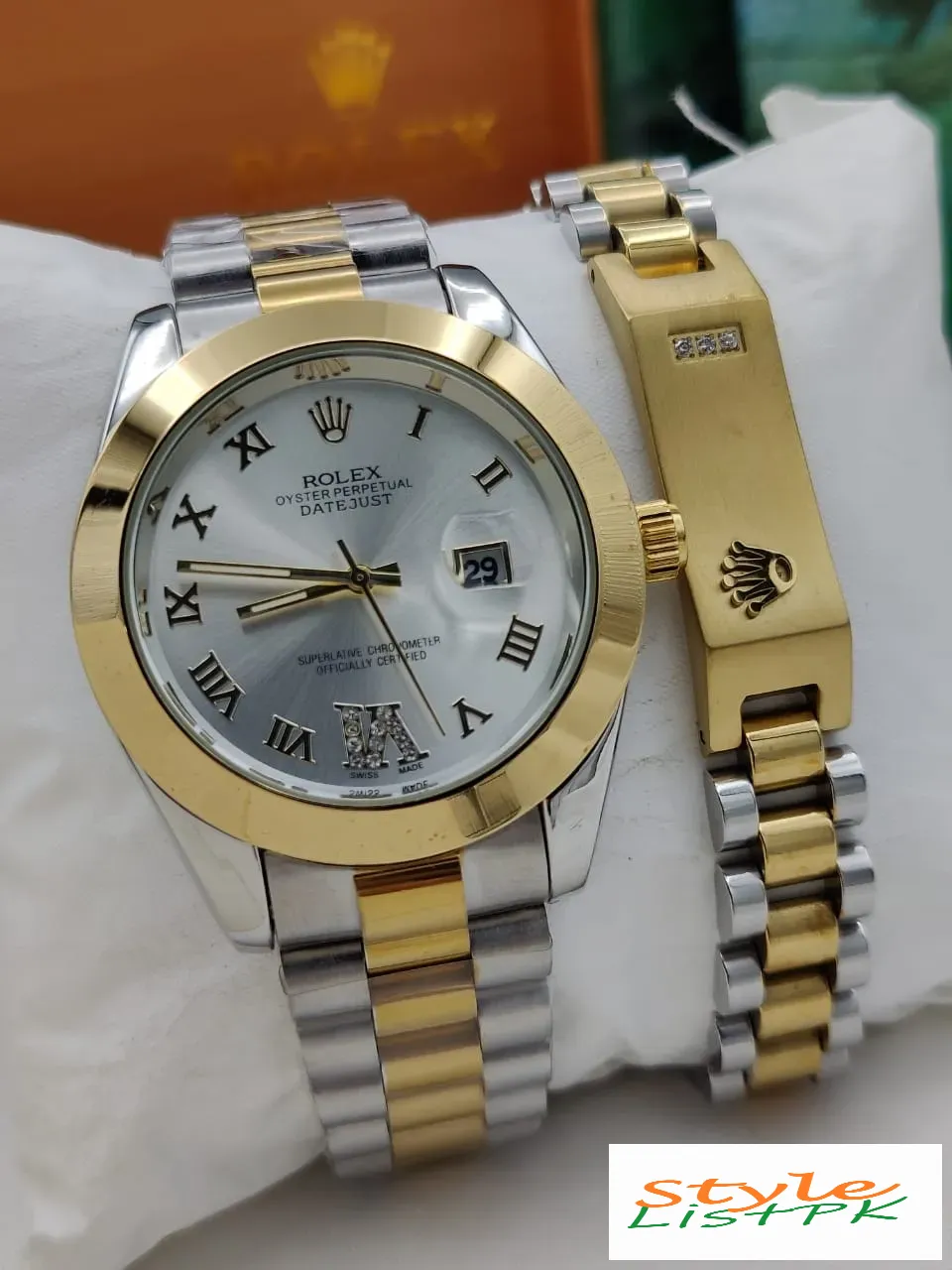 Best Price Rolex Oyster Perpetual Datejust Watch and Bracelet Combo