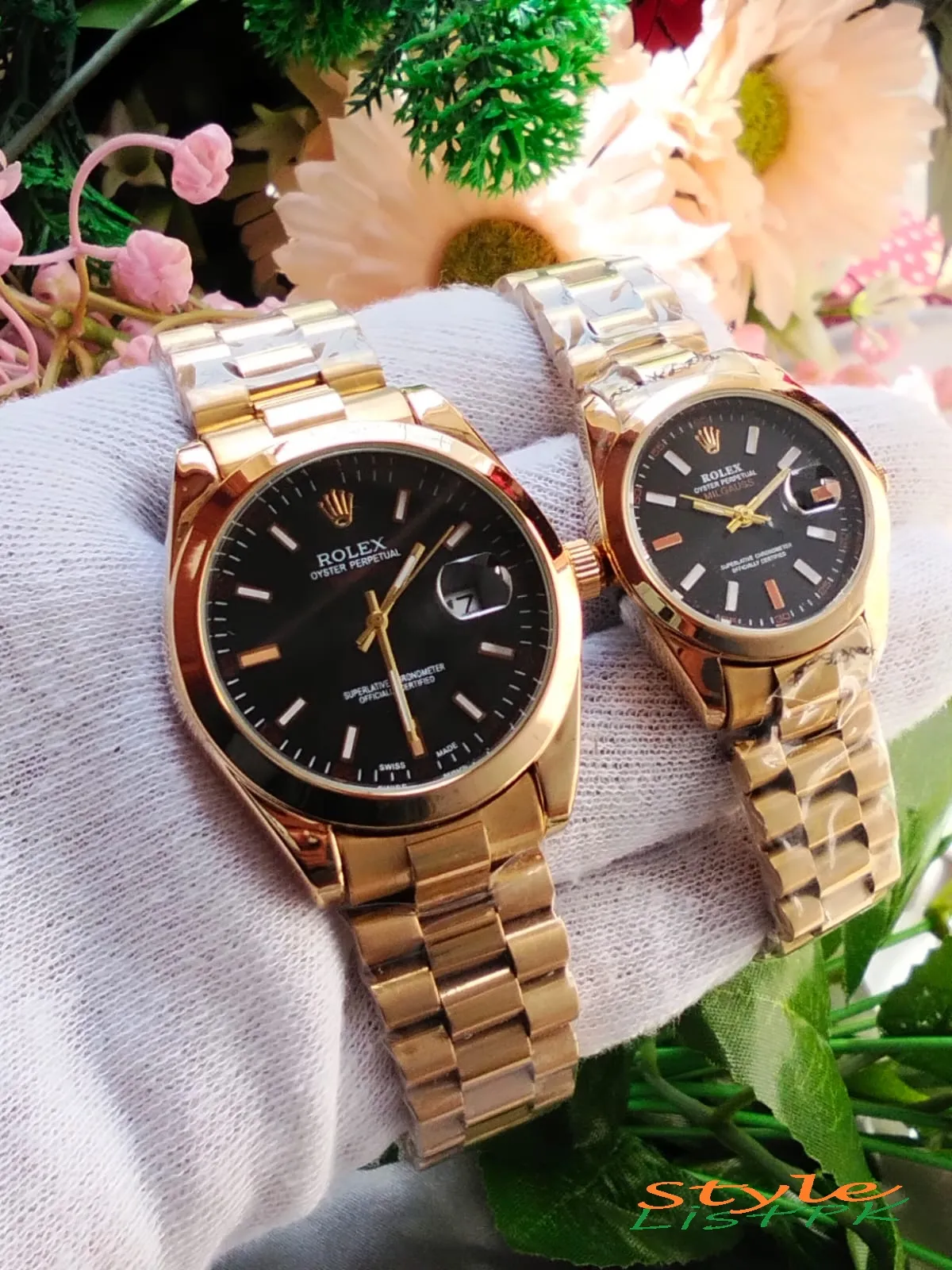 Best Price Rolex pair gold chain 