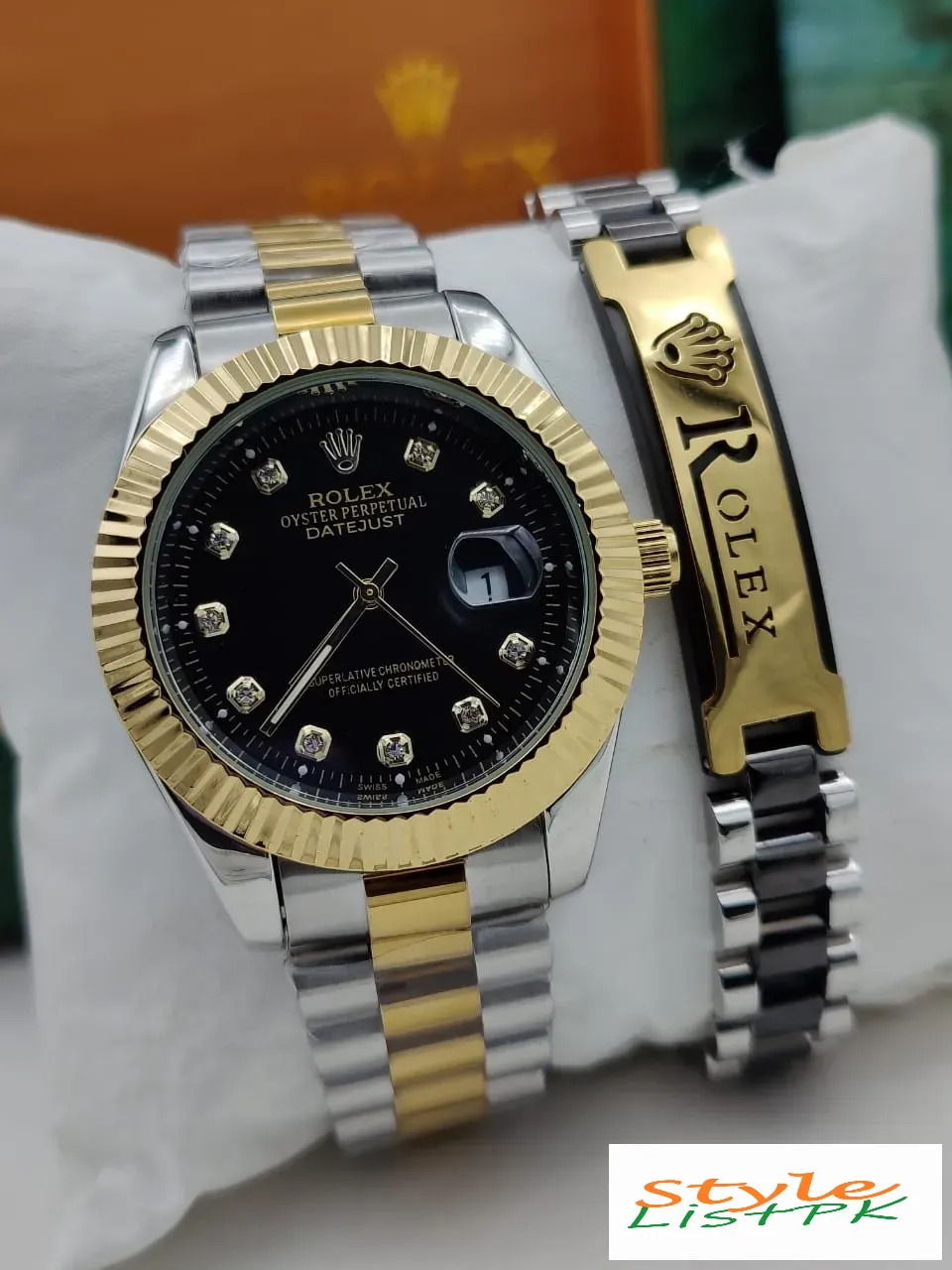 Best Price Rolex Perpetual Datejust Watch and Bracelet Combo