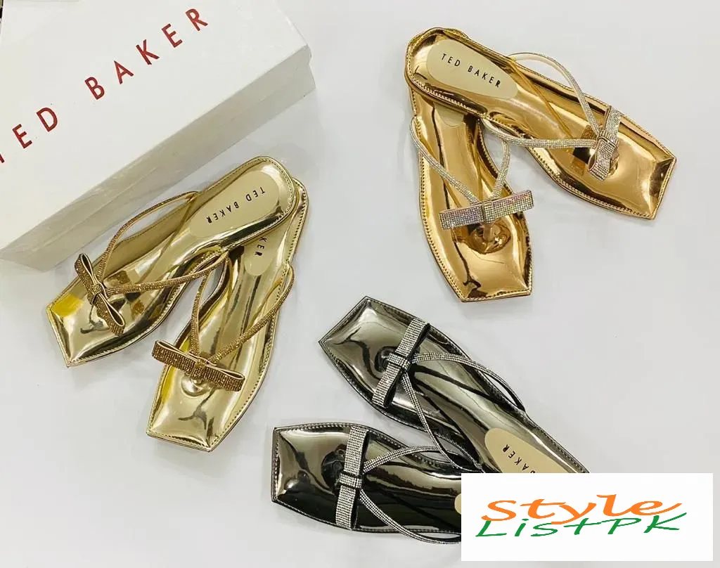 Best Price Ted Bakers Slippers Fancy Bow Slippers
