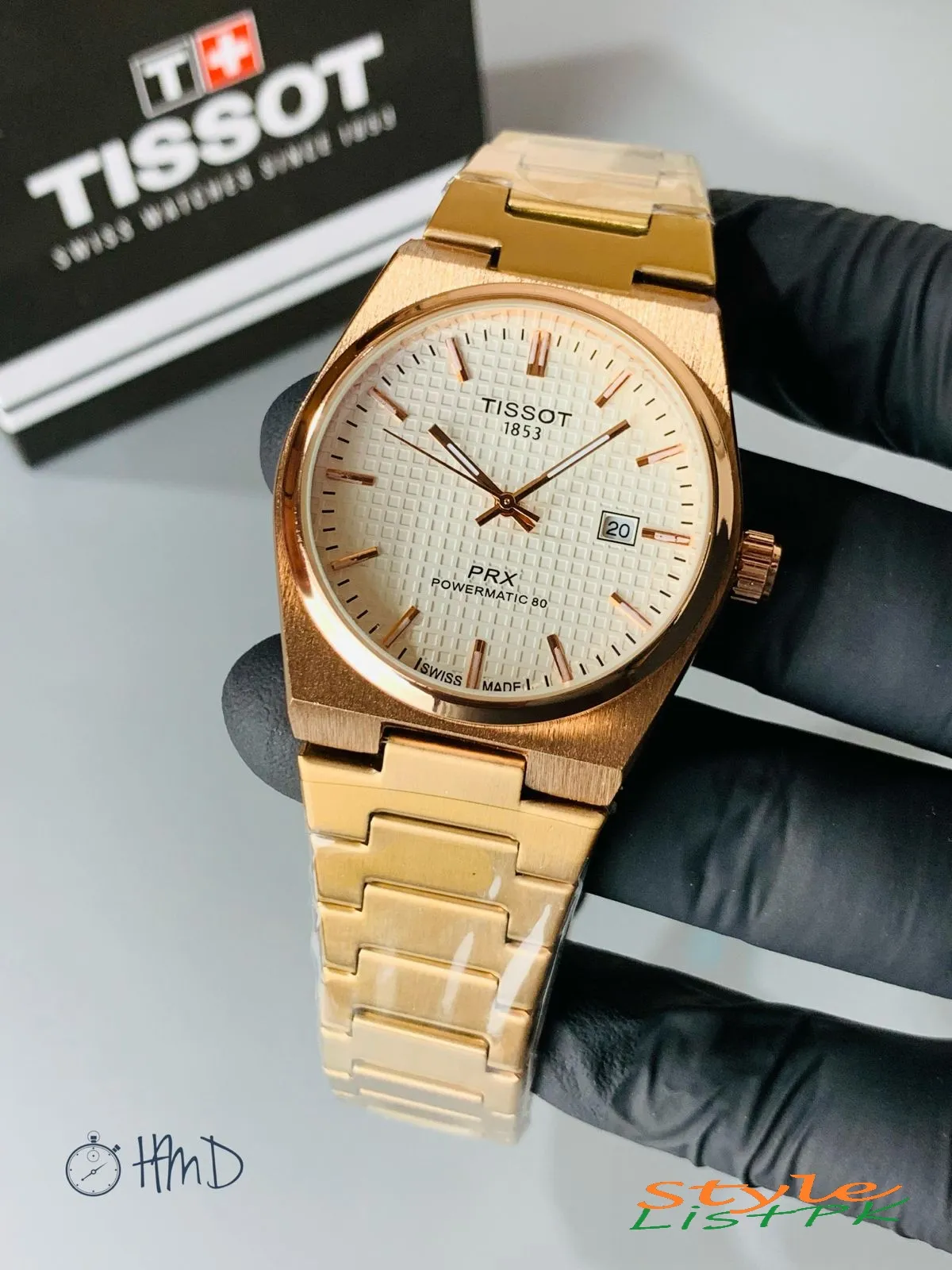 Best Price Tissot Prx rose gold chain 