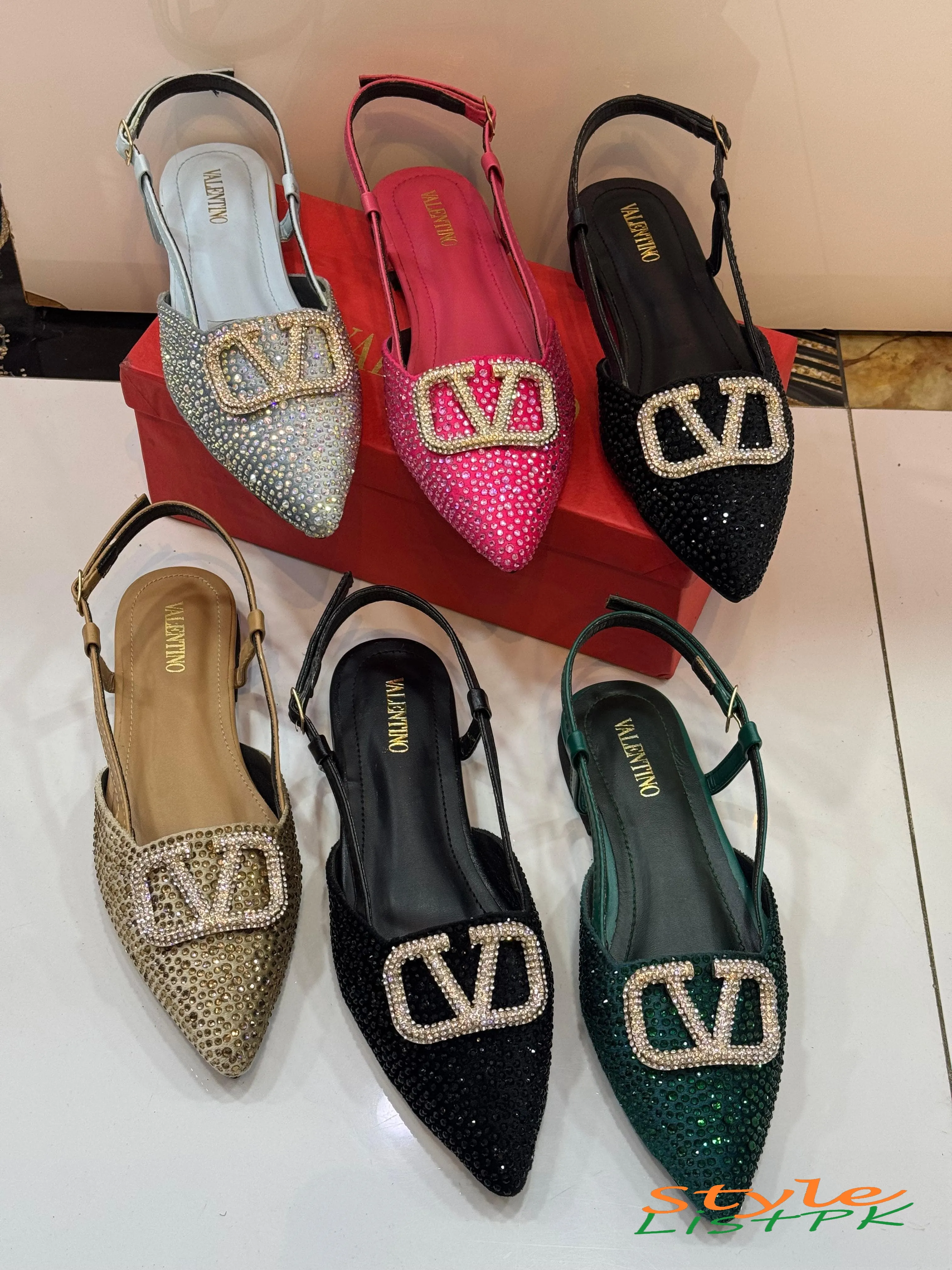 Best Price Valentino Rhinestones Flats